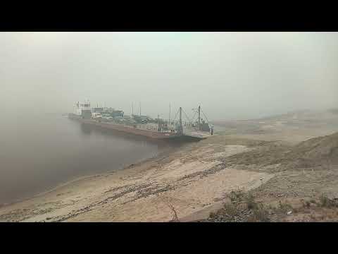 Видео: Приобье - Андра паром 8 августа 2022 разгрузка