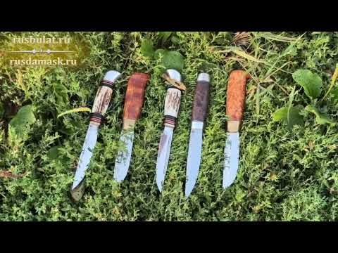 Видео: Пять штучных ножей от мастера Антона Предеина