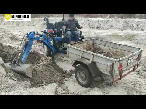 Видео: Навесной екскаватор Ет-1 от Minidiger