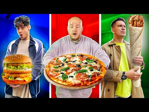 Видео: Самая БОЛЬШАЯ ШАУРМА! ОГРОМНЫЙ БУРГЕР И ПИЦЦА ЧЕЛЛЕНДЖ