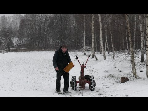Видео: Вспашка озимых по снегу. Кривой плуг. Реакция людей на команды. MRL шины МТЗ Weima WM188F 13л/с