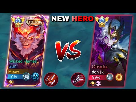 Видео: SUN VS НОВЫЙ ГЕРОЙ ОБСИДИАН | ПОЛНЫЙ РАЗБОР БИТВЫ В MLBB🔥