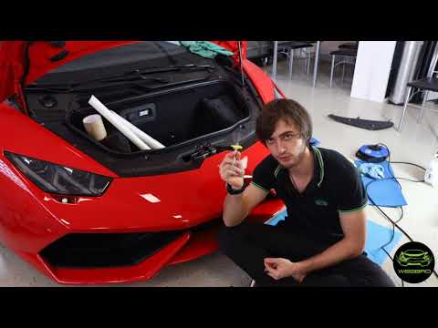 Видео: W60Bro в Германии! День второй.Работаем с Ламбой, клеим Suntek PPF.