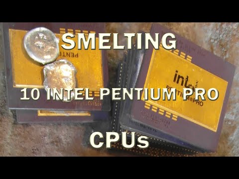 Видео: ЗОЛОТО из 10-ти ЦПУ Intel Pentium Pro - полиметаллургия