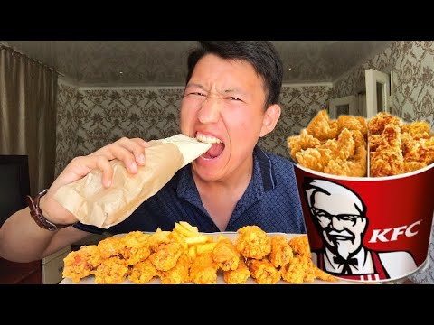 Видео: Крылышки как в KFC|Твистер|Приколы из жизни😁 Mukbang|FRIED CHICKEN|Not ASMR