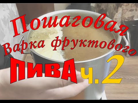 Видео: Узнай как сварить пиво с фруктами. Варка кисляка Часть 2 (закисление и кипячение).