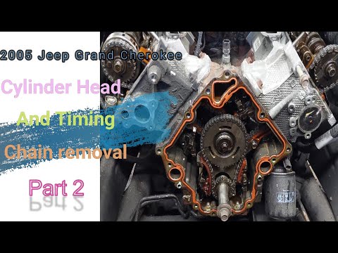 Видео: Прокладка головки блока цилиндров и цепи ГРМ для Jeep Grand Cherokee 4.7l V8 2005 года. ЧАСТЬ 2