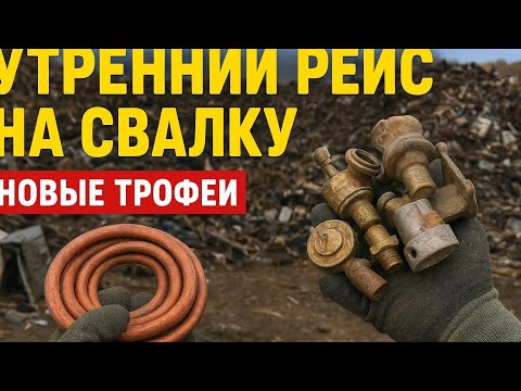 Видео: Утренний рейс на свалку принес очередные трофеи!