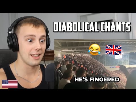 Видео: Американская реакция на самые смешные футбольные кричалки 🇬🇧