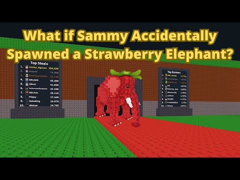 Видео: Что, если Сэмми случайно создал клубничного слона в игре Steal a Brainrot Roblox?