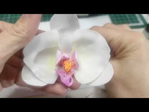 Видео: Орхидея из зефирного фоамирана - не отличить от настоящей!