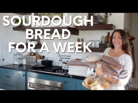 Видео: Выпечка хлеба на закваске для большой семьи