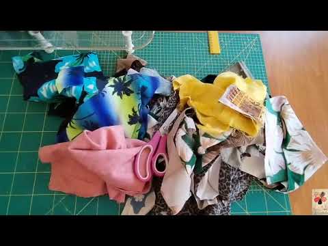 Видео: Using Scraps to Make a New Fabric. Утилизация «некрасивых» обрезков