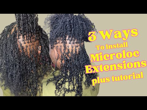 Видео: 3 способа установки наращивания Microloc | Руководство по наращиванию Microloc | Exy Hair