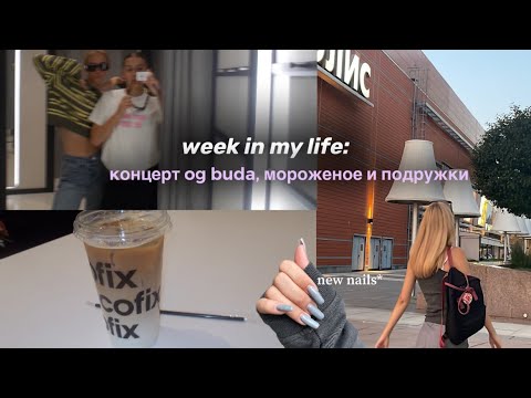 Видео: WEEK in my LIFE | подружки, шоппинг, концерт og buda