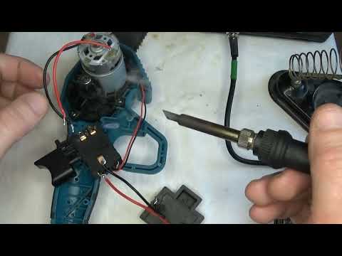 Видео: Ремонт цепной аккумуляторной пилы.