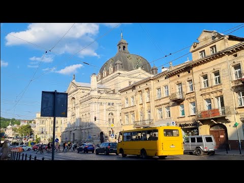 Видео: Львів / від Магнуса до фонтану біля Оперного