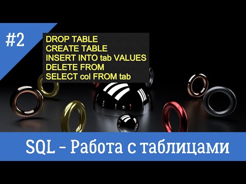 Видео: Курс по SQL - урок 2 - Создание и редактирование таблиц. Типы данных.