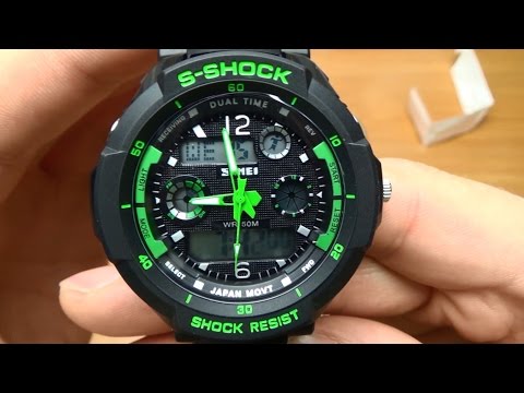 Видео: Часы SKMEI S-SHOCK с Aliexpress