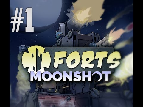 Видео: Forts Moonshot: прохождение №1. ПВО и ракеты.