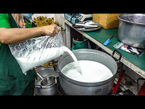 Видео: удивительное кокосовое молоко 100% мороженое, тайская уличная еда