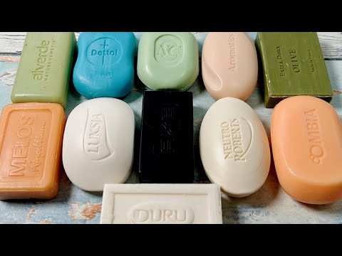 Видео: ASMR soap cutting 💚 Резка мыла АСМР