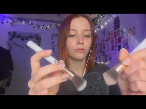 Видео: АСМР звуки кисточек, ножниц и фломастеров