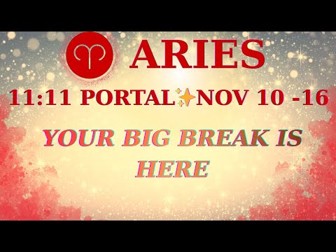 Видео: ♈ ОВЕН | 10–16 ноября | 11:11 Portal ✨ «Ваш большой прорыв уже здесь» | Впереди инновации и возмо...