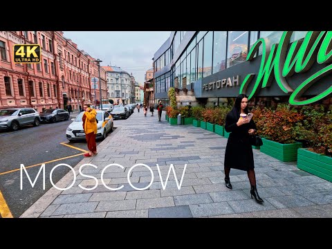 Видео: 🍁 Невероятные краски осенней Москвы! Пешеходная экскурсия по Новому Арбату в 4K HDR 🇷🇺
