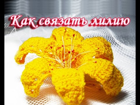 Видео: 🌺 Как СВЯЗАТЬ ЛИЛИЮ крючком 🌺