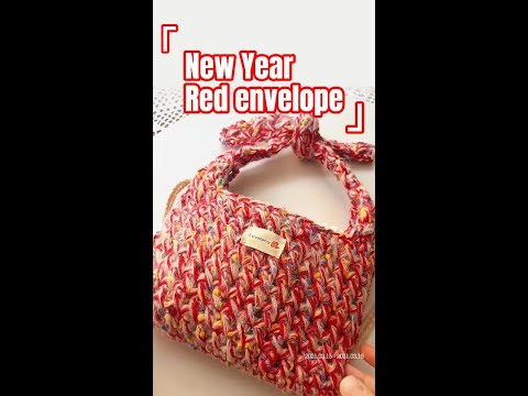 Видео: Как вязать крючком для начинающих 🧶 простая вязаная крючком сумка для начинающих #вязаниекрючкомд...