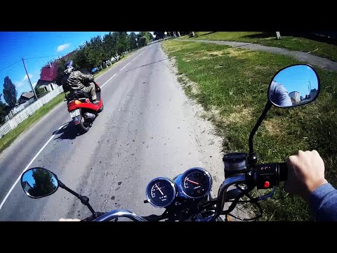 Видео: Покатушки на мопеде Минск д4 50(аналог альфы) Выезд в город!