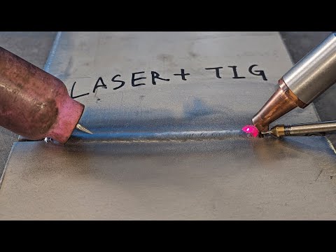Видео: Тестируем еще один потрясающий способ работать быстрее! Лазер + TIG сварка