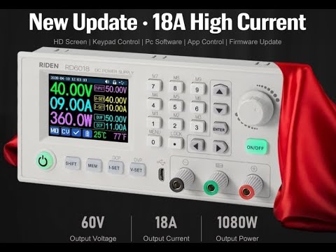 Видео: Новый хит RD6018  ЛБП 60В/18А программируемый.