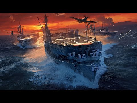 Видео: Как играть на авианосце Rhein - World of Warships (WOWS) - самый лучший бой