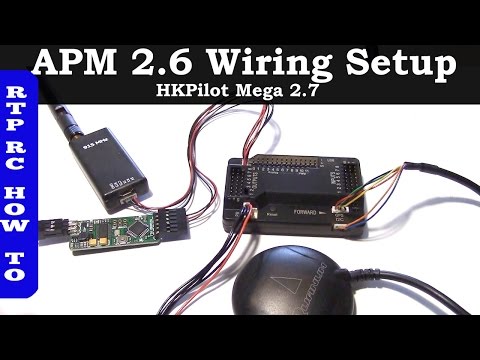 Видео: Проводка Ardupilot APM 2.6, MinumOSD, телеметрическая радиостанция APM, модуль питания — XUAV Min...