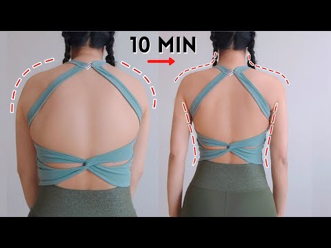 Видео: Упражнения для красивой шеи и плеч, убираем сутулую спину за 2 недели