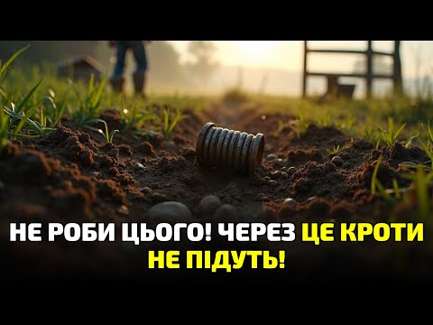Видео: Кроти атакують! Селяни розкрили спосіб, який спрацьовує на 100%!