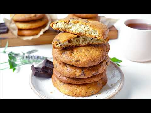 Видео: Классическое печенье кукис с шоколадом.