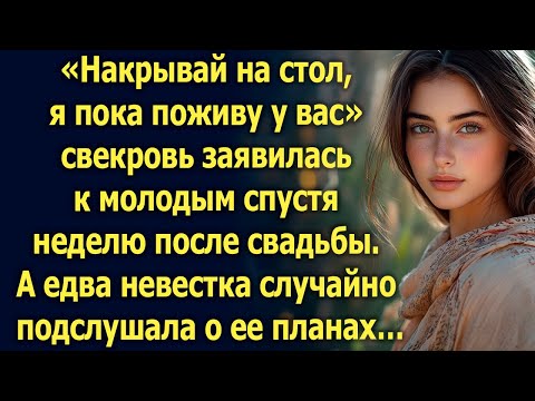 Видео: «Накрывай на стол, я пока поживу у вас» свекровь заявилась к молодым спустя неделю после свадьбы