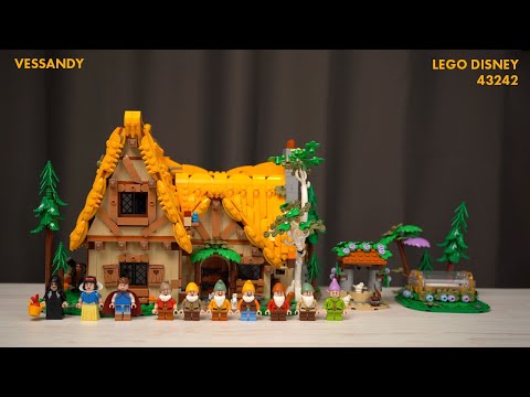 Видео: НАБОР ПО МУЛЬТИКУ БЕЛОСНЕЖКА И 7 ГНОМОВ | ОБЗОР LEGO DISNEY Домик Белоснежки и семи гномов 43242