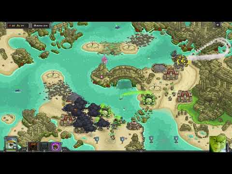 Видео: Kingdom Rush Frontiers (Ветеран) → Затонувшая Цитадель