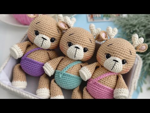Видео: МК вязаный оленёнок. 1 часть.