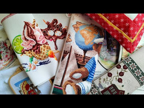Видео: Готовые работы, старты, финиши, планы, покупки. Лето 2025. Вышивка.