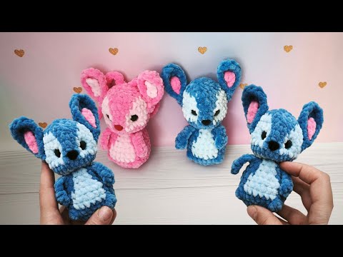 Видео: Стич брелок | Crochet tutorial Stitch - Мастер класс