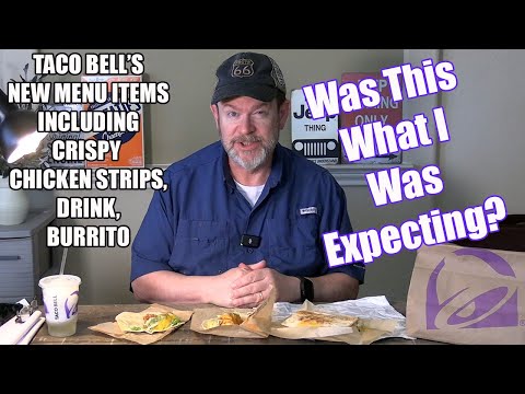 Видео: Новые позиции Taco Bell, включая хрустящие куриные полоски, напитки и буррито