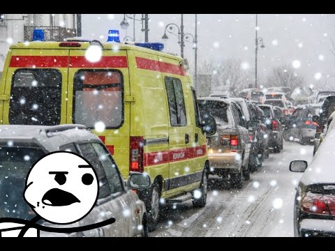 Видео: Как пропускают скорую  разных странах