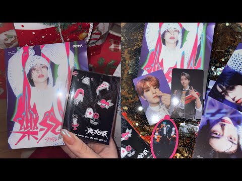 Видео: ep.25 ♡ новогодняя распаковка rock star postcard/nemo ver. | stray kids 🎄🎁