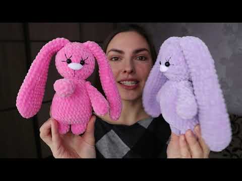 Видео: Зайчик из плюшевой пряжи, мастер-класс. Полная версия.