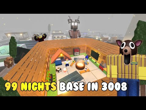 Видео: Roblox 3008 Survival Base🌲 Вдохновлено 99 Nights in the Forest | Идеи для построек
